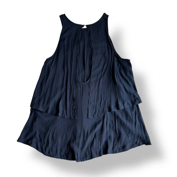 Free People Tank Layers in Love Tunic Top Womens Size M Navy Blue Boho - Picture 4 of 7